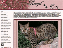 Tablet Screenshot of bengalcatstoronto.com